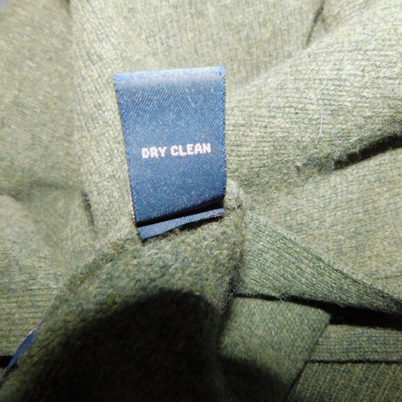 Grant Thomas Mens XL Green V neck 100% Wool Cardigan Grandpa Sweater - Picture 6 of 12